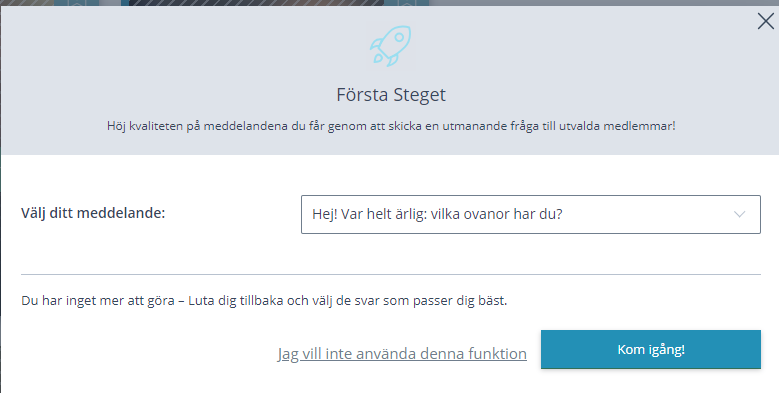 30dejting Första steget